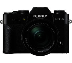 FUJIFILM  X-T10 Compact System Camera with XC 16-50 mm f/3.5-5.6 OIS MKII Zoom Lens - Black